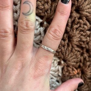 Elegant Silver Braided Ring